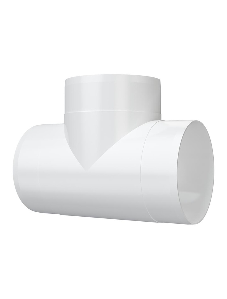 UNION T DE 10cm (4") DE POLIESTIRENO - 10TP