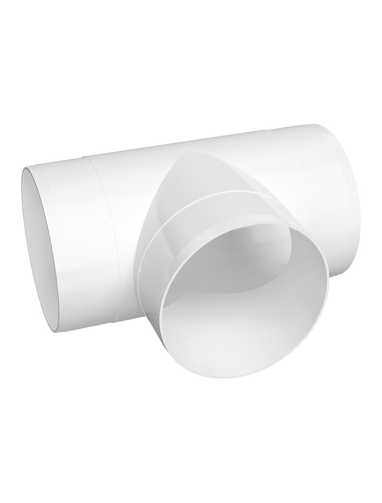 UNION T DE 10cm (4") DE POLIESTIRENO - 10TP