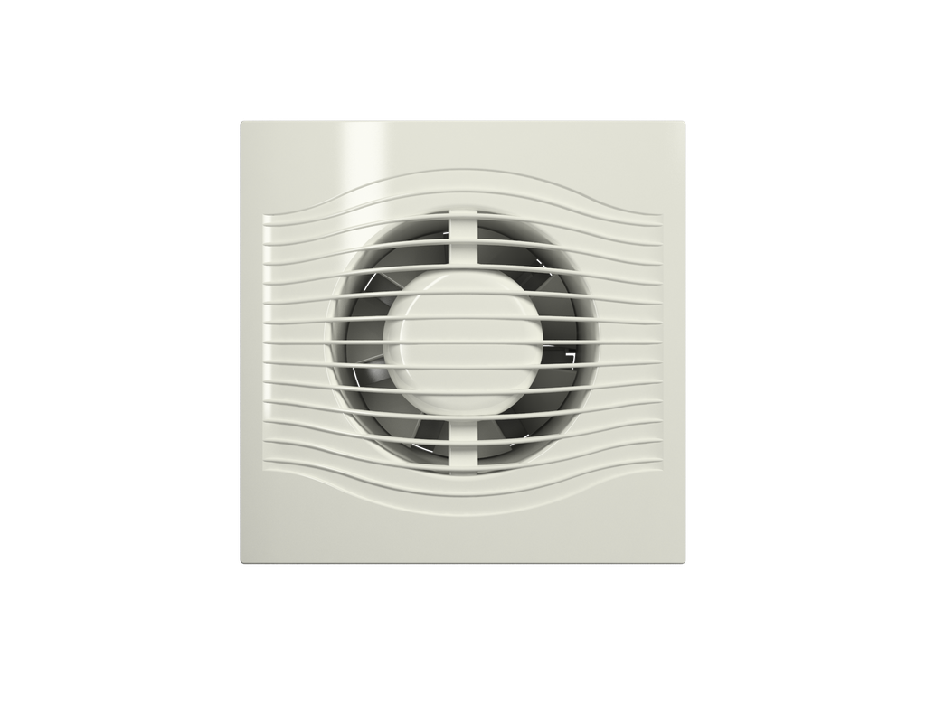 EXTRACTOR 12.5cm (5") LUZ INTERNA CON DAMPER - SLIM 5C GRIS METALICO